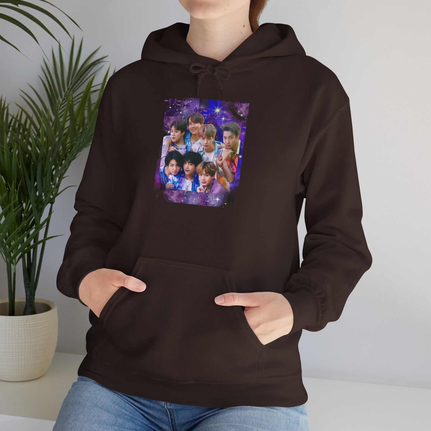 BTS Hoodie — Purple Collage Photo Graphic Hoodie