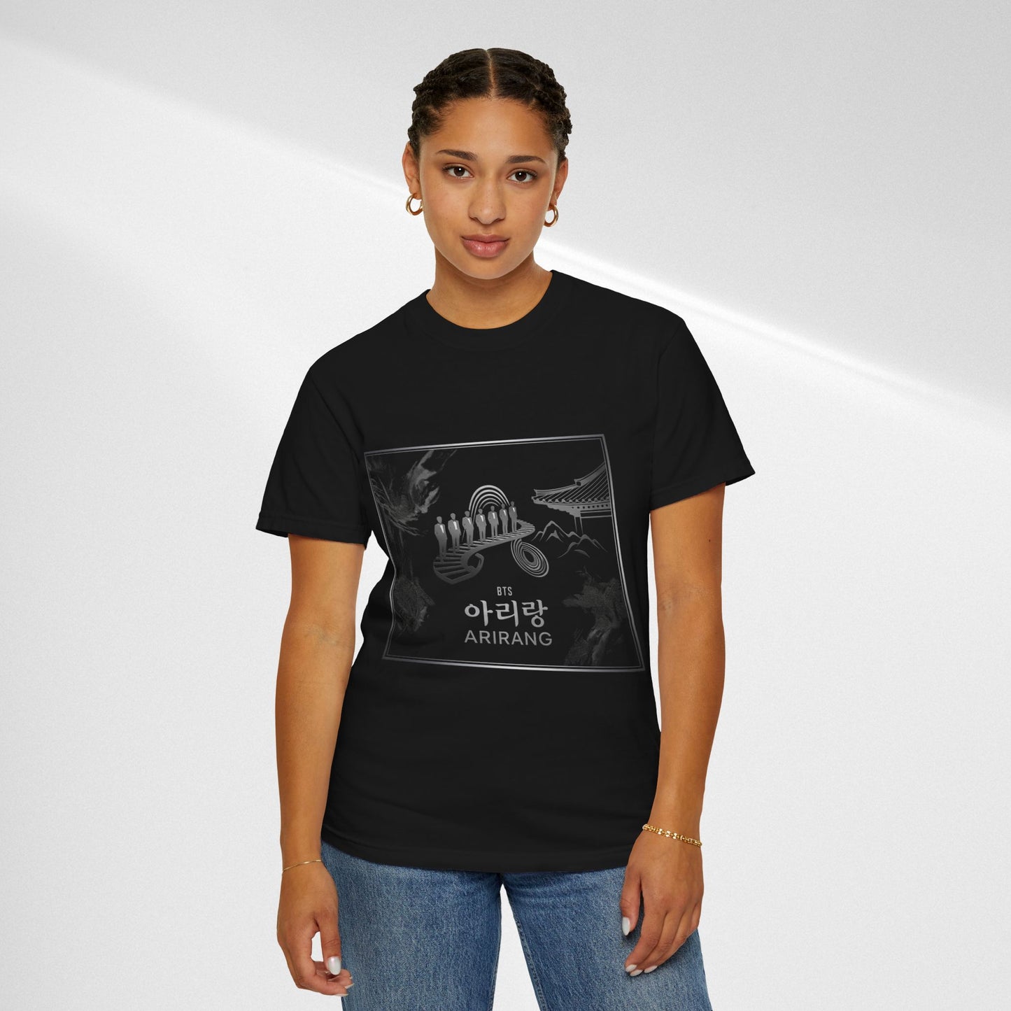 BTS Arirang Graphic T-Shirt — Korean Folklore Illustration Tee