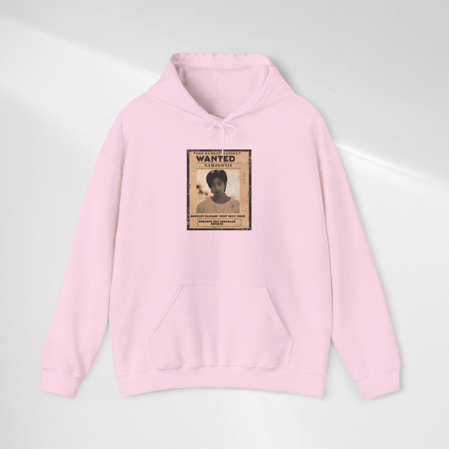 Hoodie - Vintage Namjoon 'WANTED' Poster Graphic Pullover