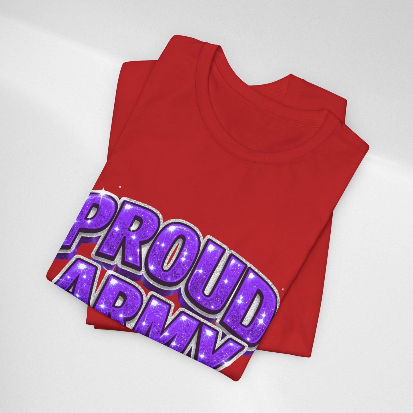 Proud Army T-Shirt — Bold Purple BTS Support Tee