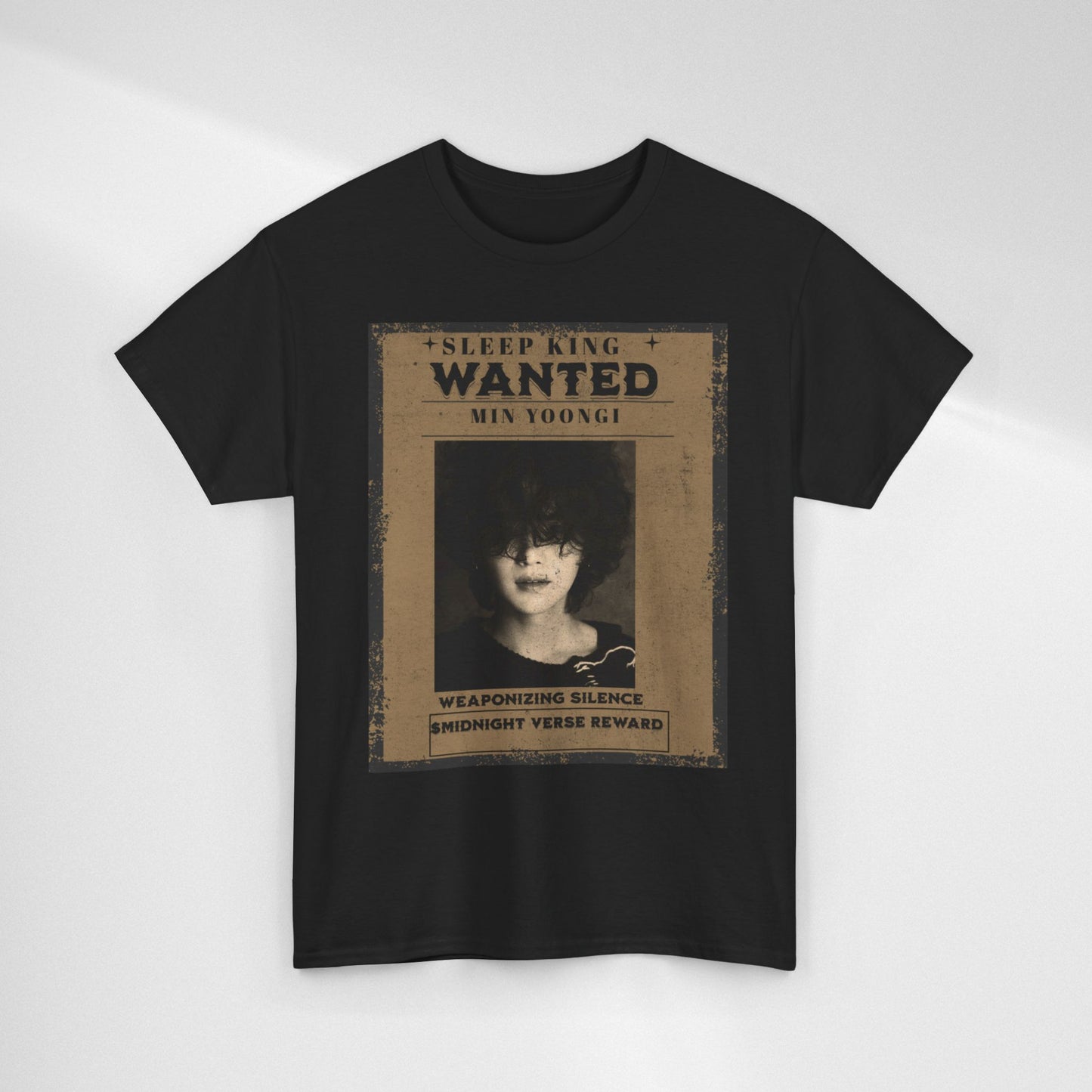 Suga Vintage “Sleeping Wanted” Retro Poster T-Shirt