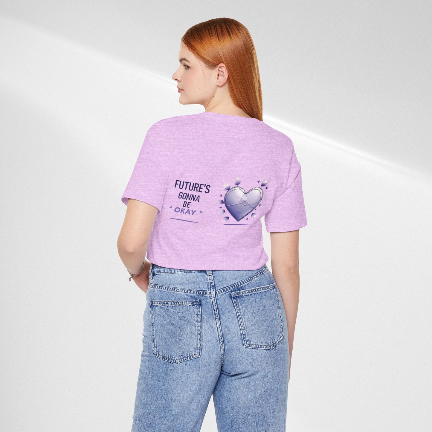 Future's Gonna Be Okay T-Shirt — Purple Heart Positive Graphic Tee