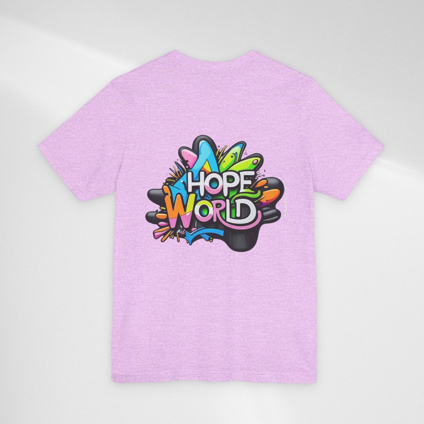 Hope World Graphic Tee — Colorful Graffiti BTS-Inspired Shirt