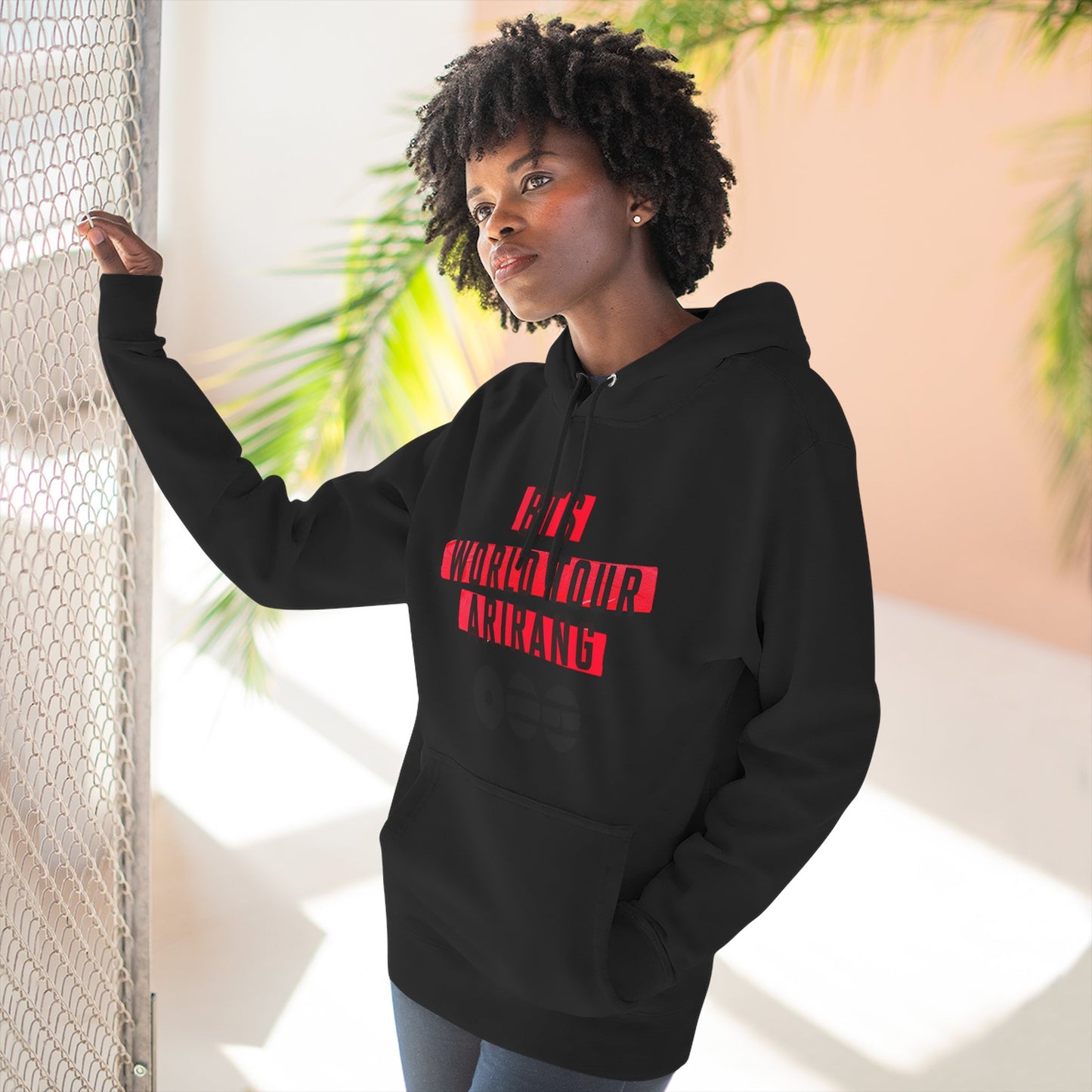 BTS World Tour Hoodie — 'Arirang' Fleece Pullover with Tour Dates