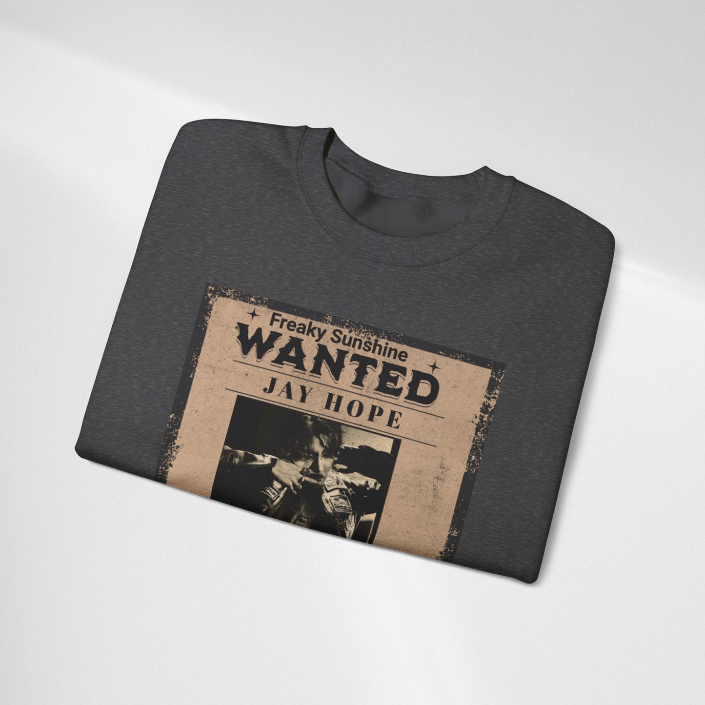 Wanted 'Jay Hope' Vintage Poster Sweatshirt – Retro Western Graphic Crewneck
