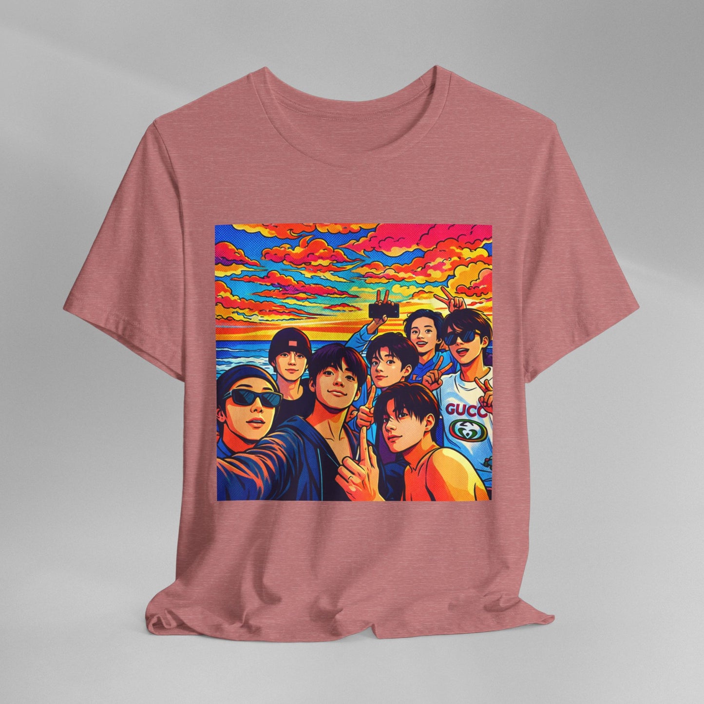 BTS Vibrant Sunset Group Portrait Tee