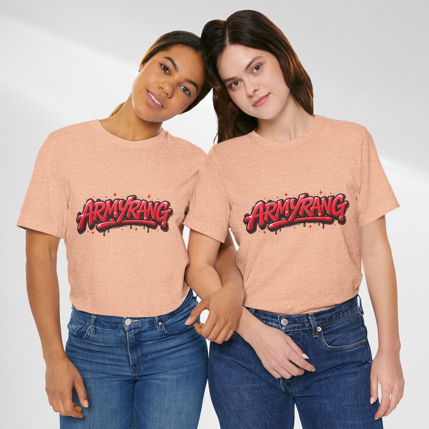 BTS T-Shirt — 'ARMYRANG' Red Graffiti Logo Tee