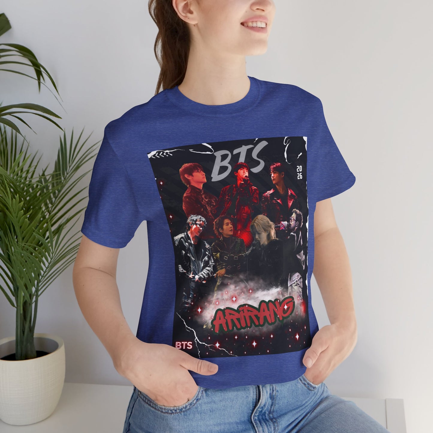 BTS ARIRANG Band Graphic Tee — 'BTS ARMY' Retro Concert Poster Shirt