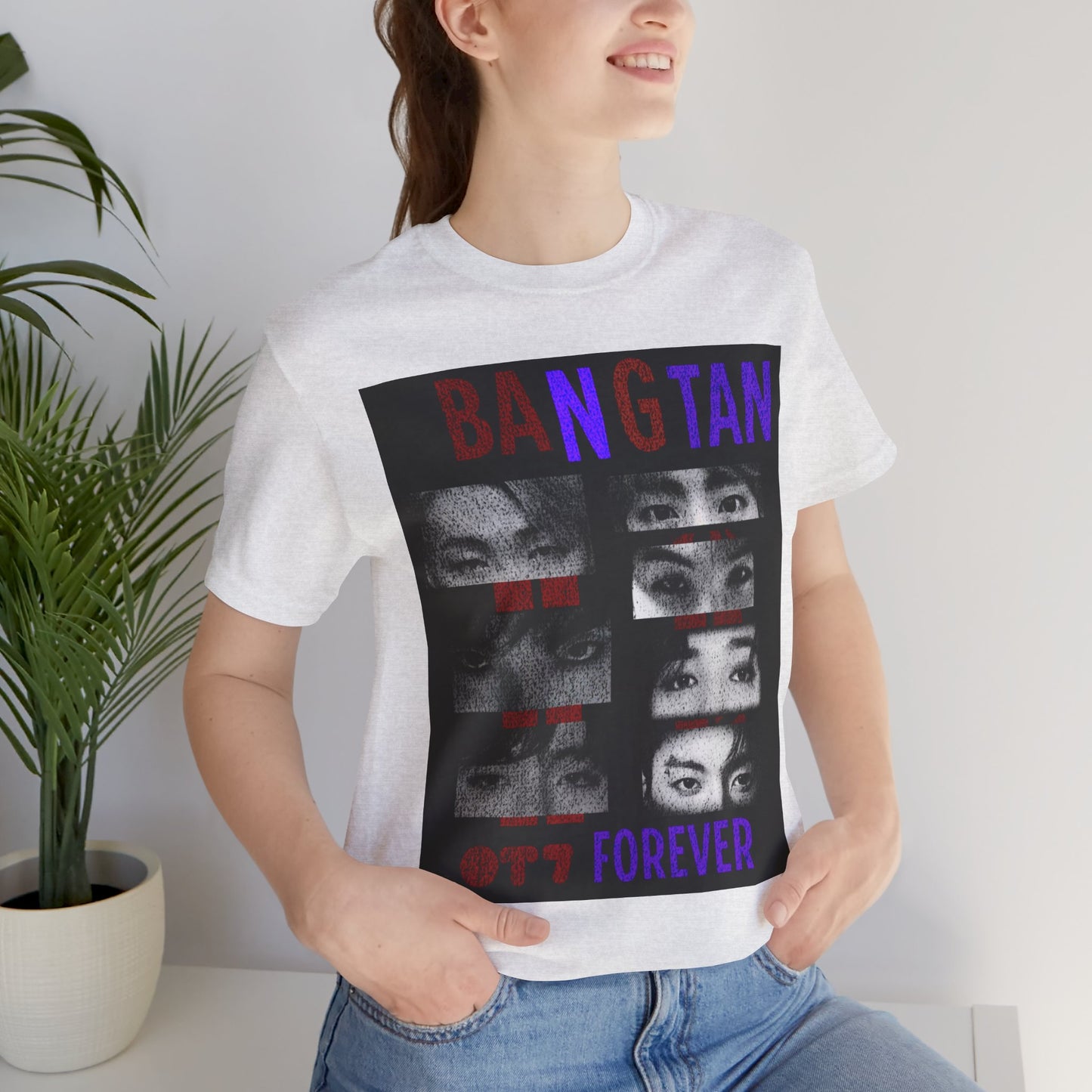 Bangtan Forever BTS Eyes Graphic Tee – K‑Pop Fan Shirt