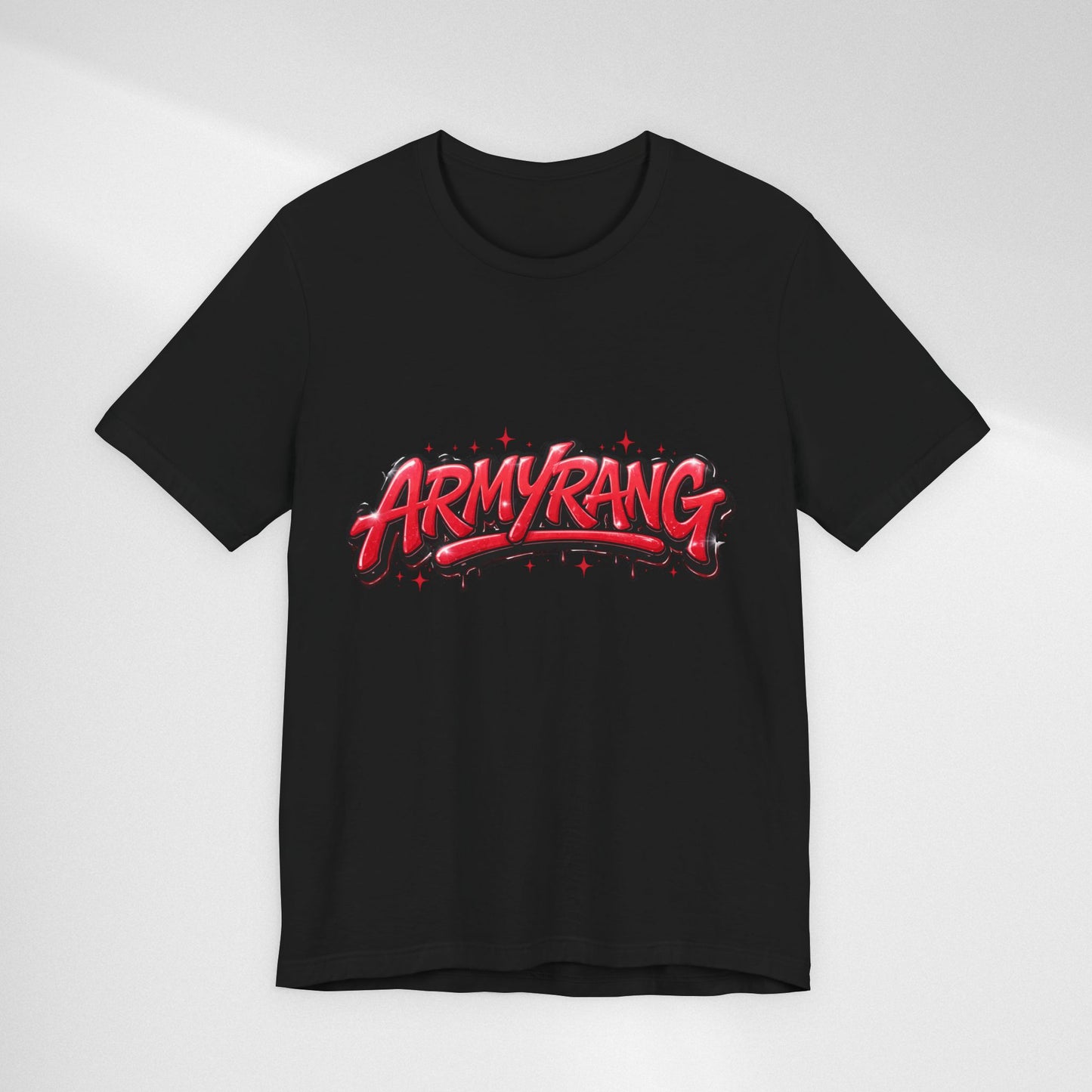 BTS T-Shirt — 'ARMYRANG' Red Graffiti Logo Tee