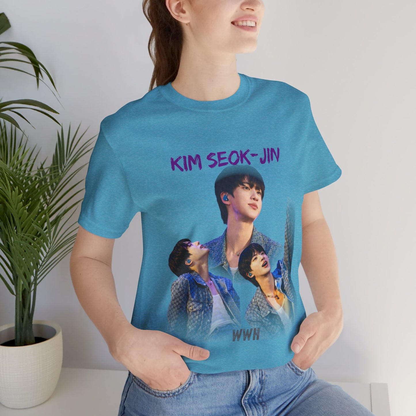 K-Pop Idol Photo Tee — 'Kim Seok-Jin' Graphic T-Shirt