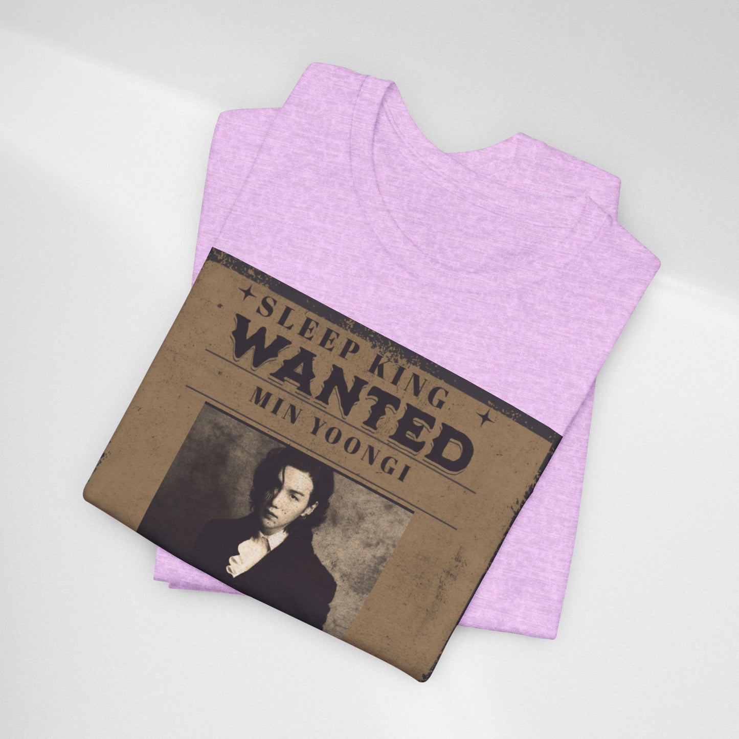 Sleep King Wanted Tee — Vintage 'Min Yoongi' Poster Shirt