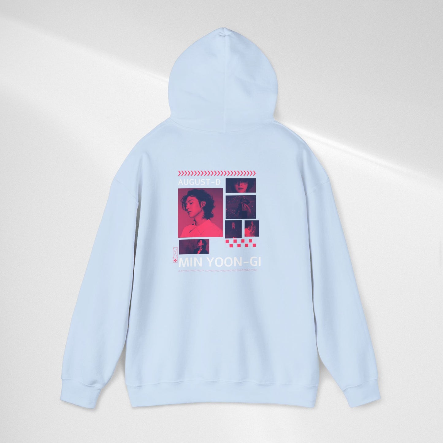 Min Yoon-gi Photo Grid Hoodie — K-Pop Retro Tour Aesthetic