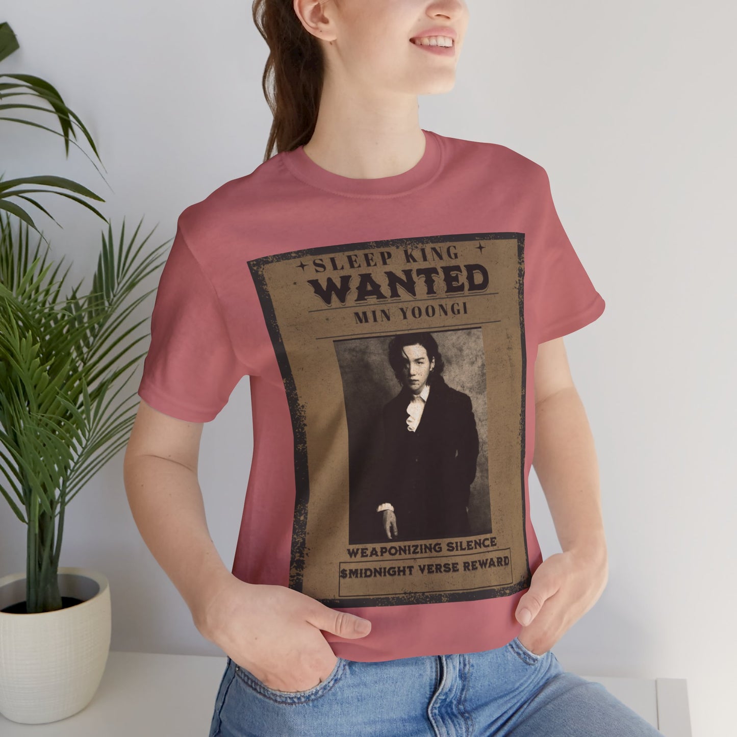 Sleep King Wanted Tee — Vintage 'Min Yoongi' Poster Shirt