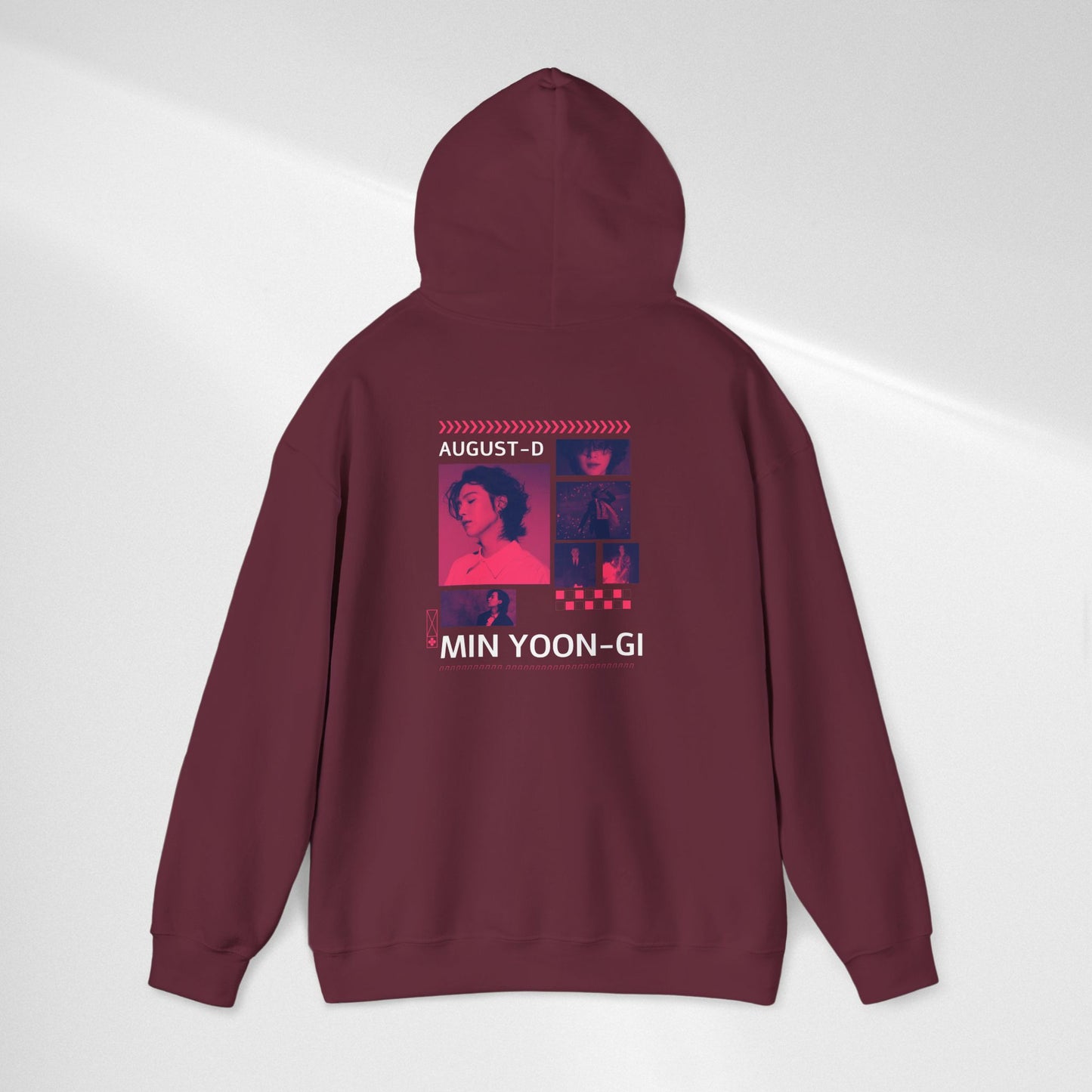 Min Yoon-gi Photo Grid Hoodie — K-Pop Retro Tour Aesthetic