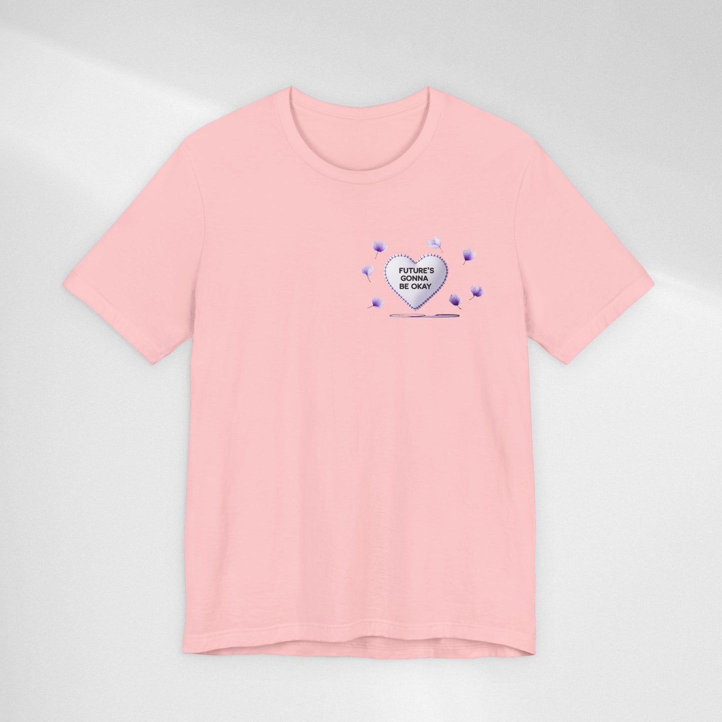 Future's Gonna Be Okay T-Shirt — Purple Heart Positive Graphic Tee
