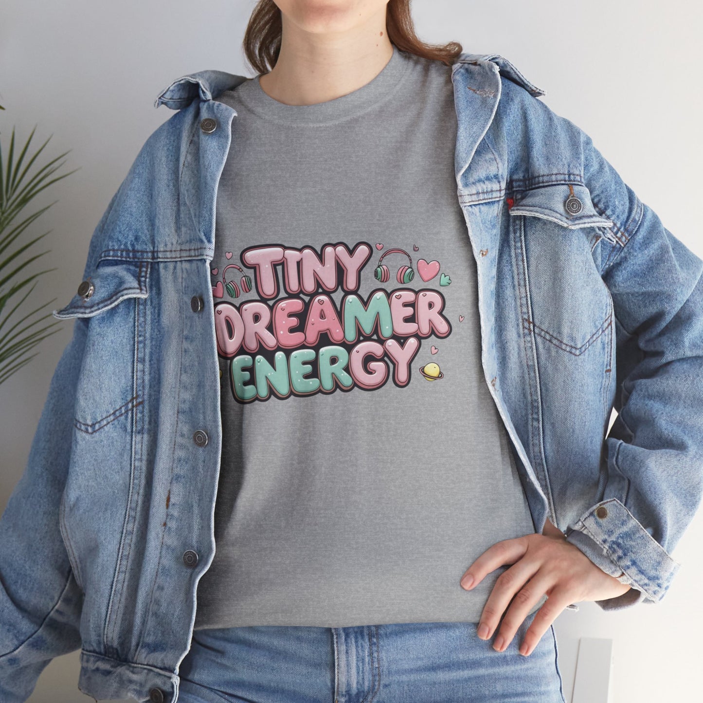 TinyTan Dreamer Energy T-Shirt — Cute Pastel Graphic Tee