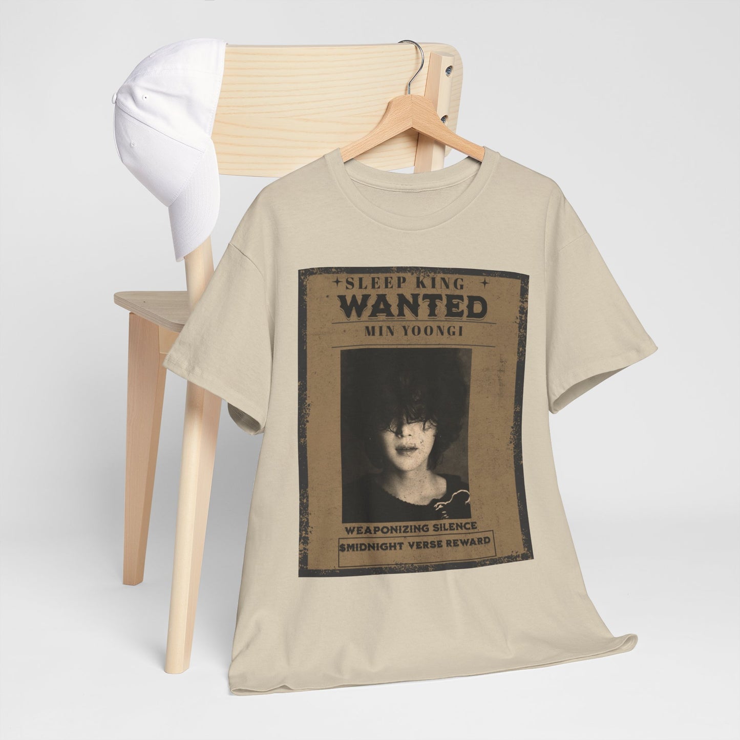 Suga Vintage “Sleeping Wanted” Retro Poster T-Shirt