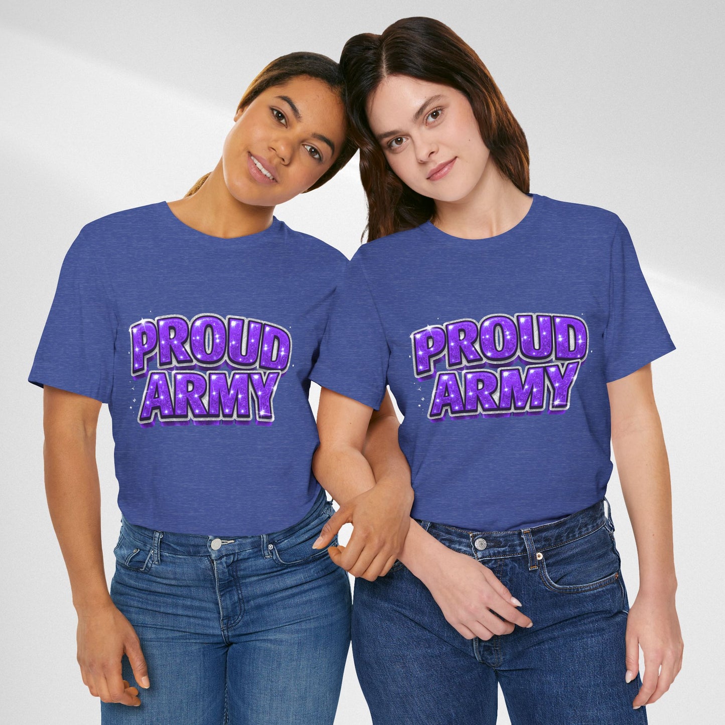Proud Army T-Shirt — Bold Purple BTS Support Tee