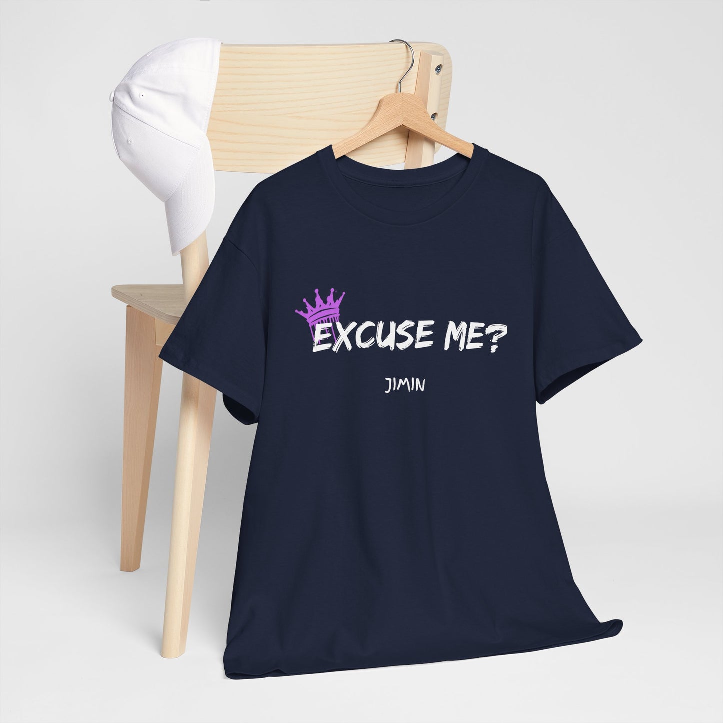 Excuse Me? Tee — Jimin Crown Graphic T‑Shirt