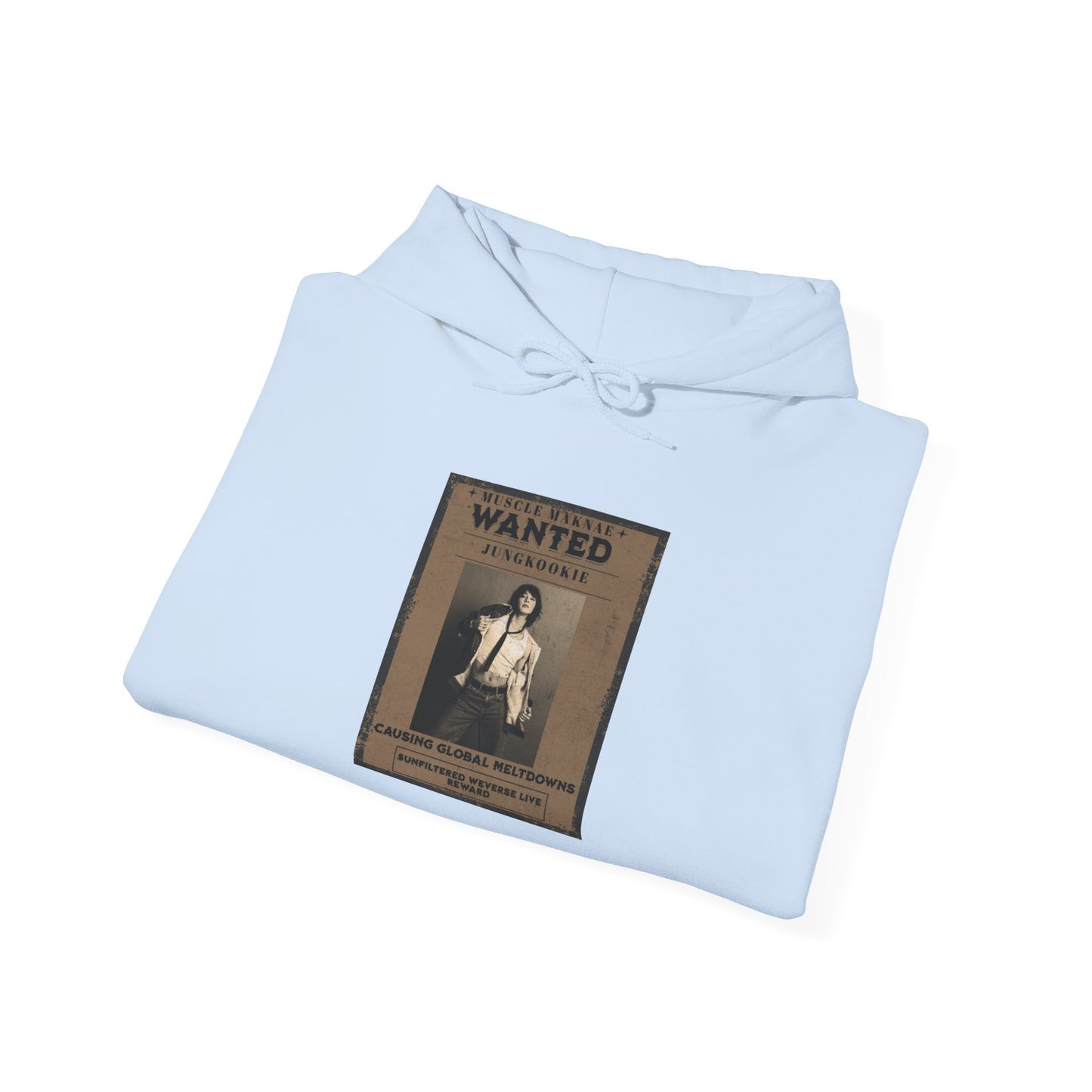 Hoodie — Vintage JK 'WANTED' Poster Graphic Pullover