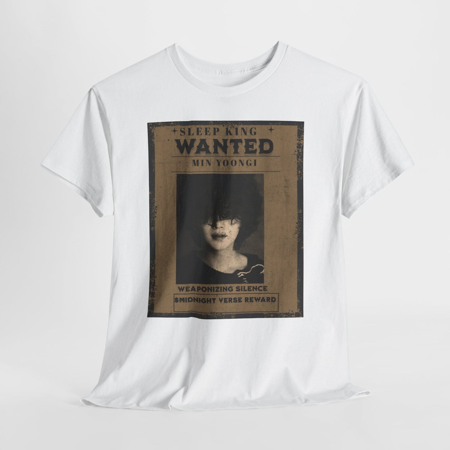 Suga Vintage “Sleeping Wanted” Retro Poster T-Shirt