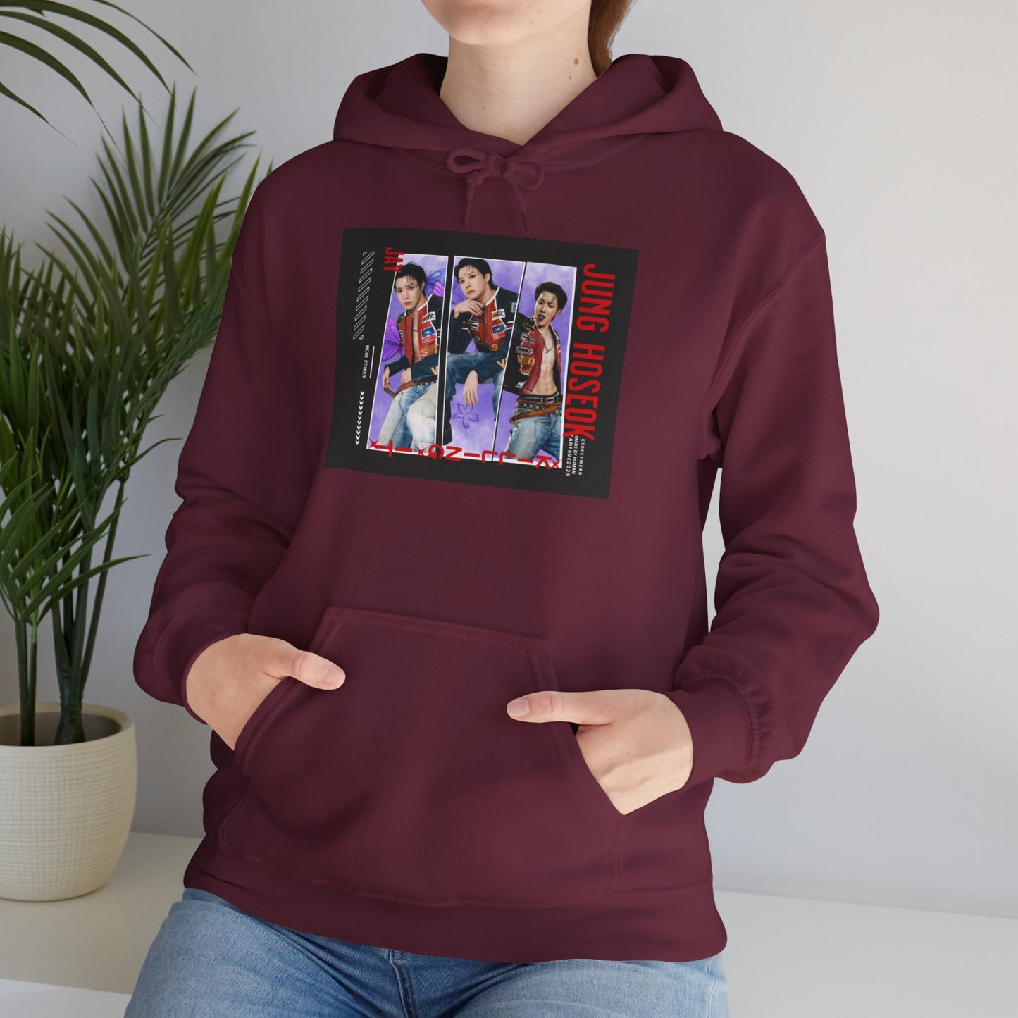 JHOPE Retro Band Photo Hoodie — Vintage Concert Graphic Pullover