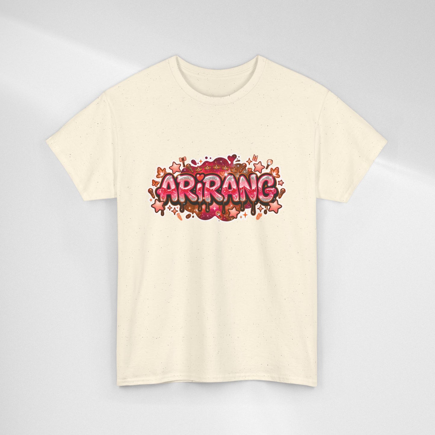 BTS Arirang Floral Graphic Tee - Korean Music Tribute Shirt