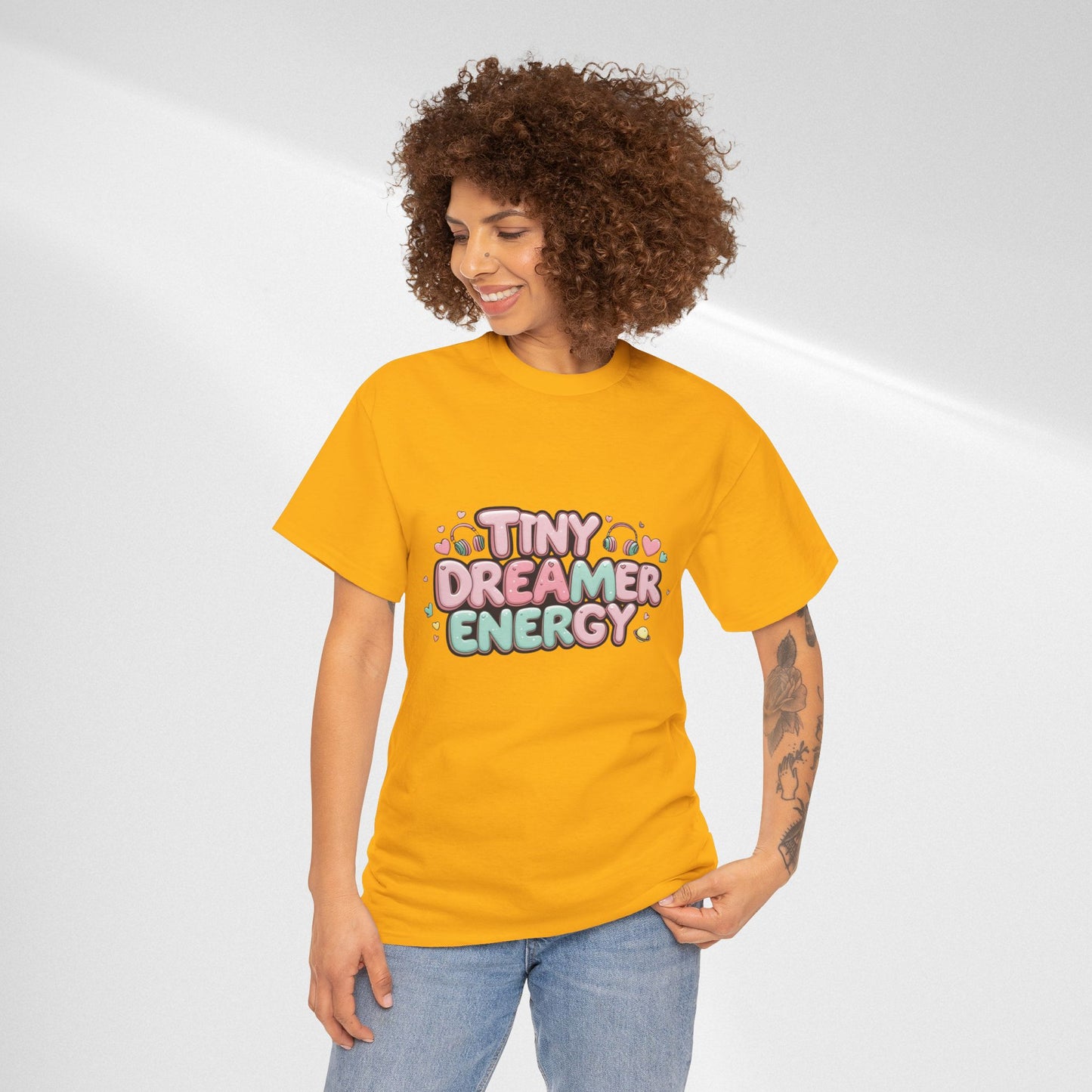 TinyTan Dreamer Energy T-Shirt — Cute Pastel Graphic Tee