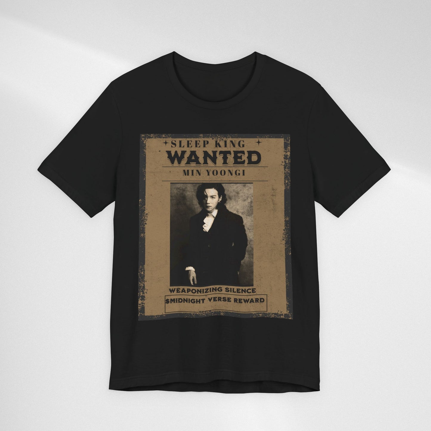 Sleep King Wanted Tee — Vintage 'Min Yoongi' Poster Shirt