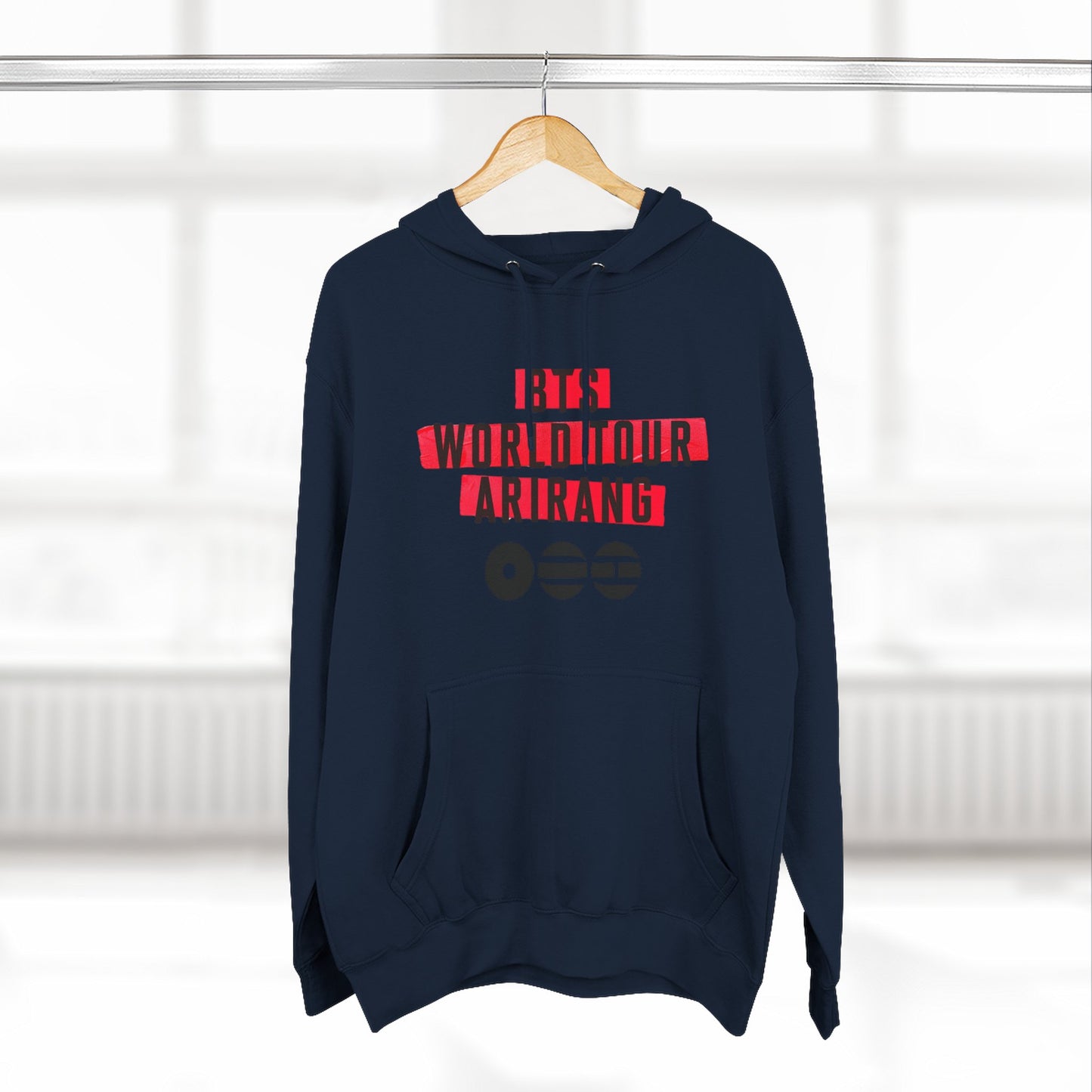 BTS World Tour Hoodie — 'Arirang' Fleece Pullover with Tour Dates