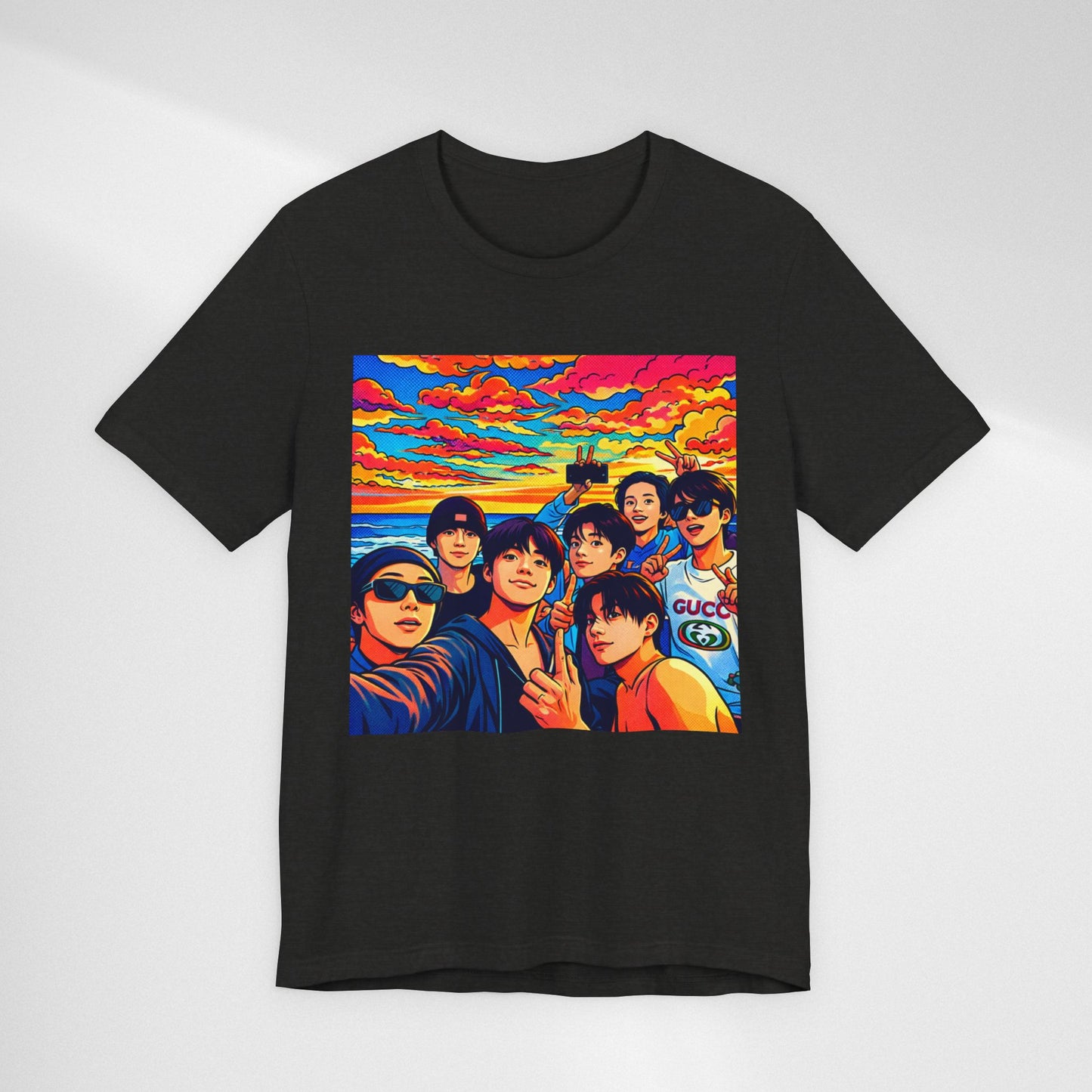 BTS Vibrant Sunset Group Portrait Tee