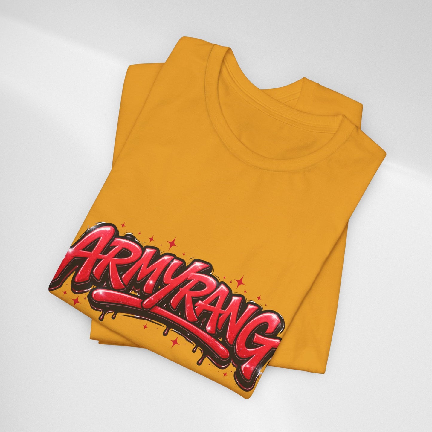 BTS T-Shirt — 'ARMYRANG' Red Graffiti Logo Tee