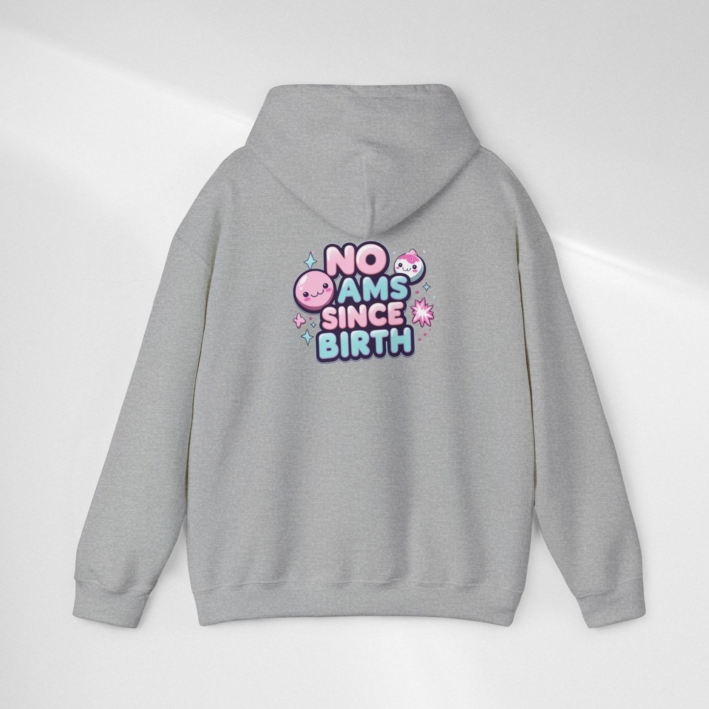 Hoodie — "No Jams Since Birth" Cute Kawaii Graphic Pullover