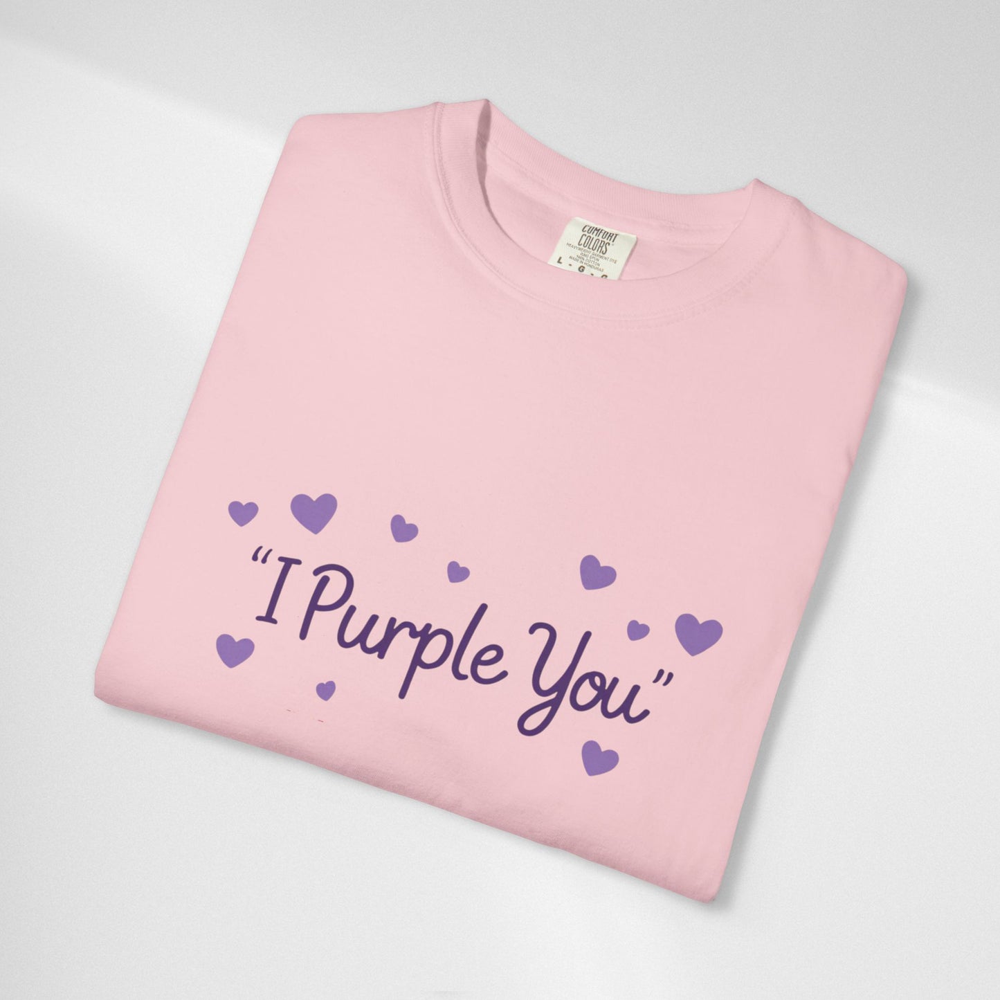 I Purple You T-Shirt — Cute Purple Hearts Valentine Tee