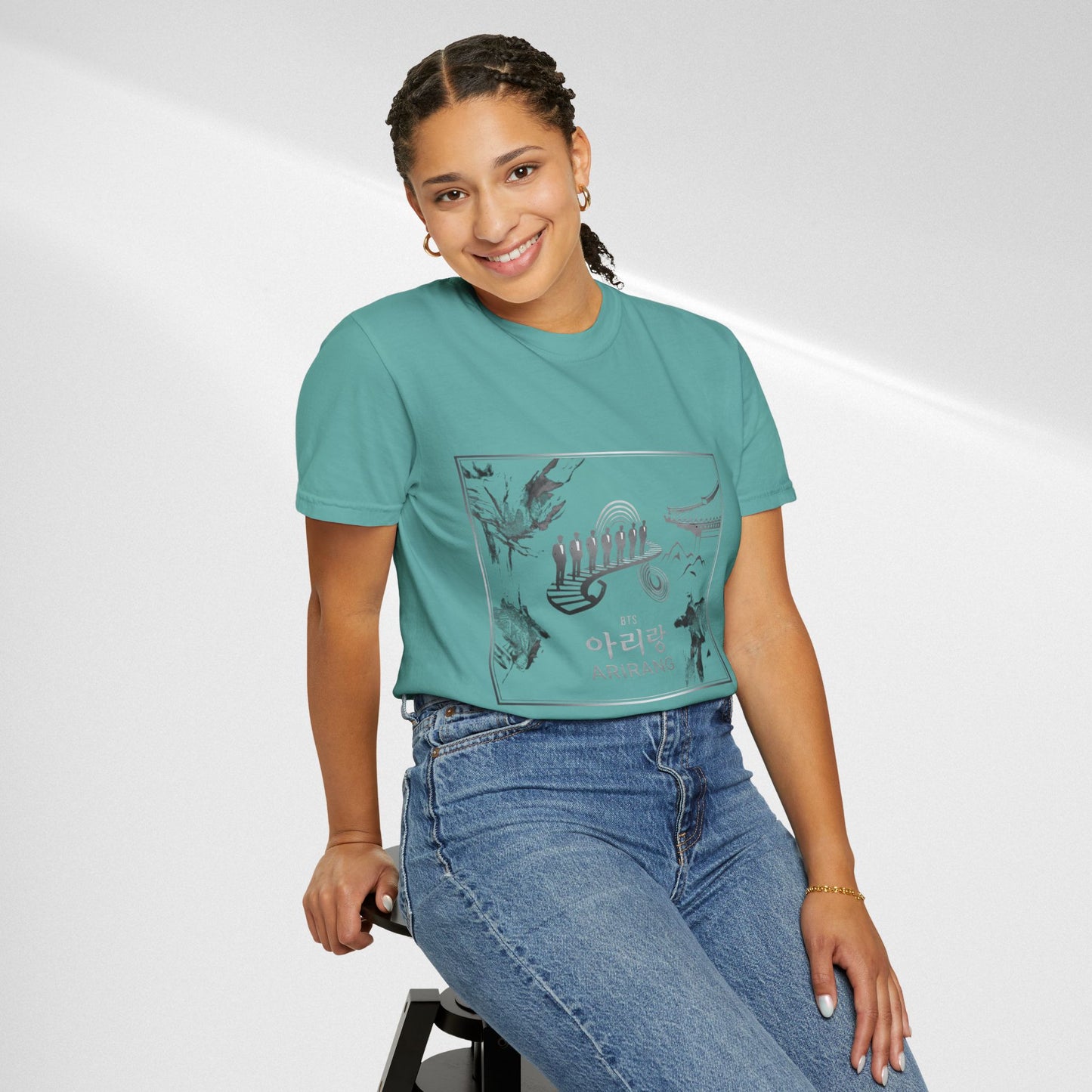 BTS Arirang Graphic T-Shirt — Korean Folklore Illustration Tee
