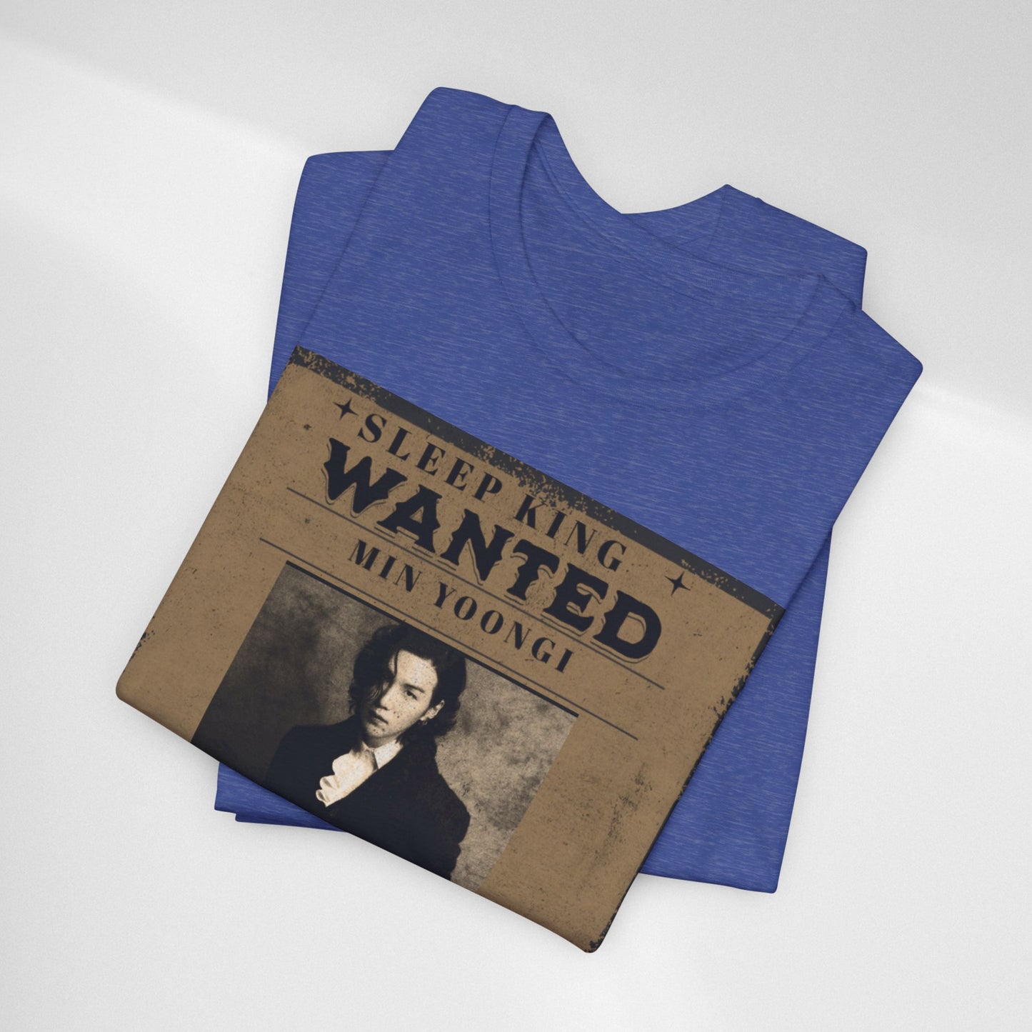 Sleep King Wanted Tee — Vintage 'Min Yoongi' Poster Shirt