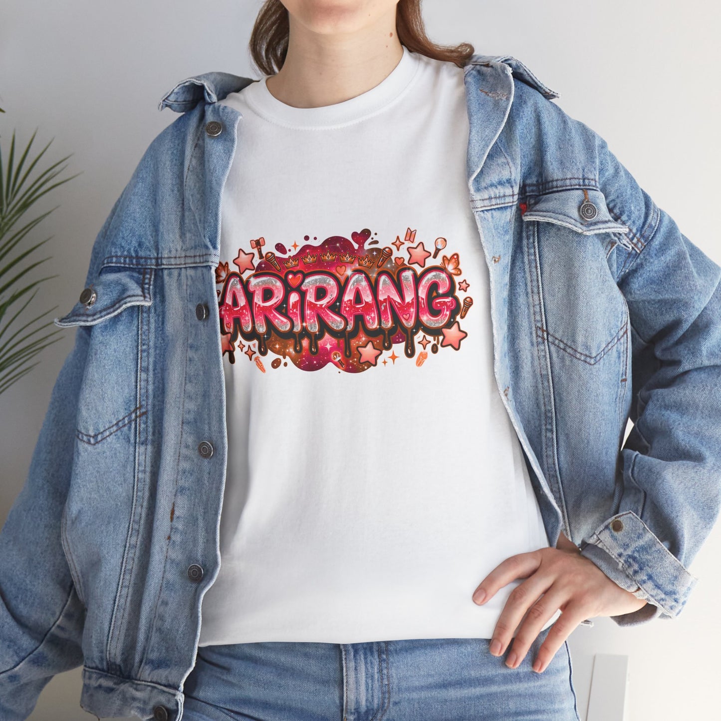BTS Arirang Floral Graphic Tee - Korean Music Tribute Shirt