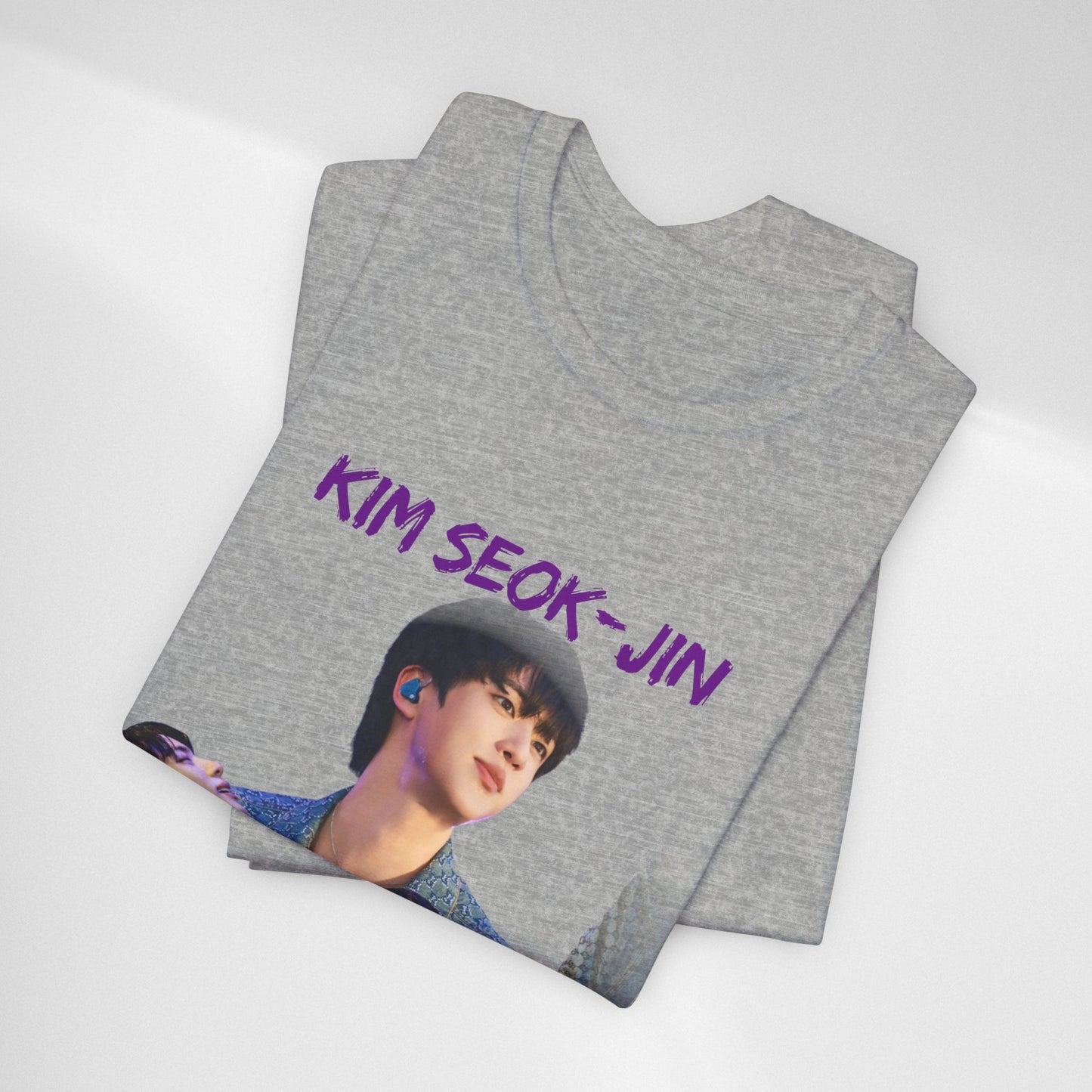 K-Pop Idol Photo Tee — 'Kim Seok-Jin' Graphic T-Shirt