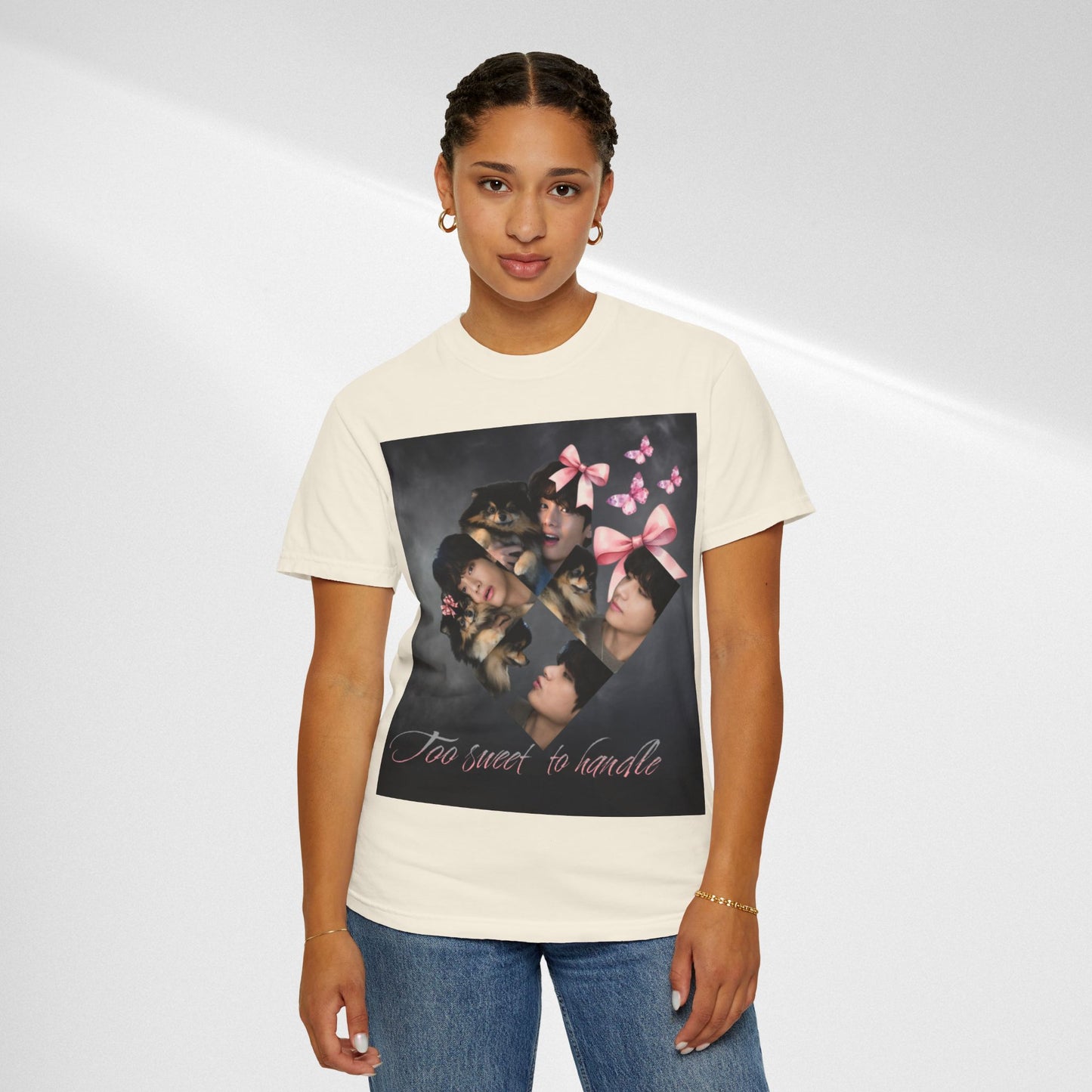 V Too Sweet to Handle T-Shirt — Cute Vintage Photo Collage Tee