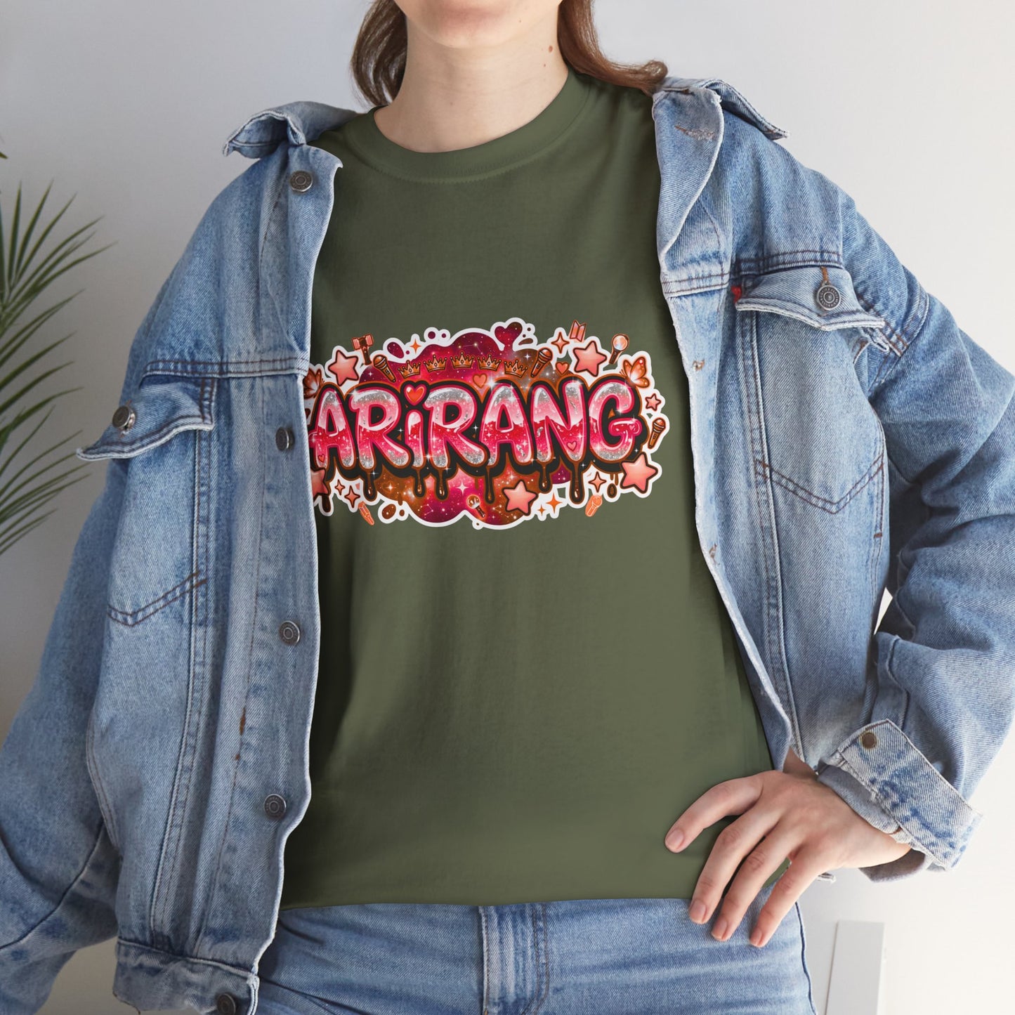 BTS Arirang Floral Graphic Tee - Korean Music Tribute Shirt