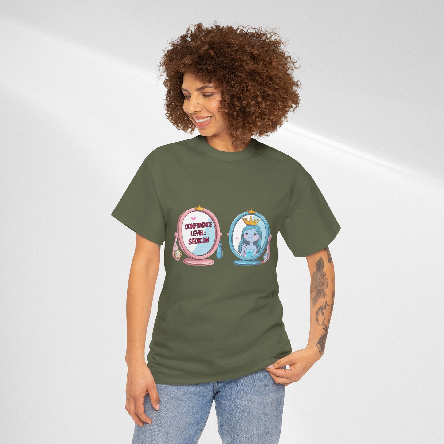 BTS Jin Confidence Level T-Shirt — Seokjin Fan Tee