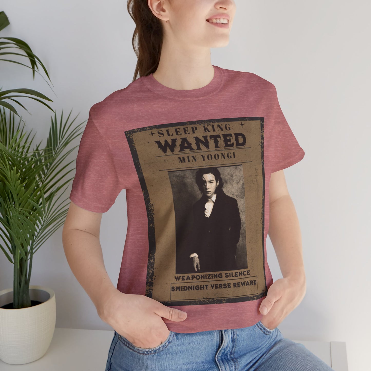 Sleep King Wanted Tee — Vintage 'Min Yoongi' Poster Shirt