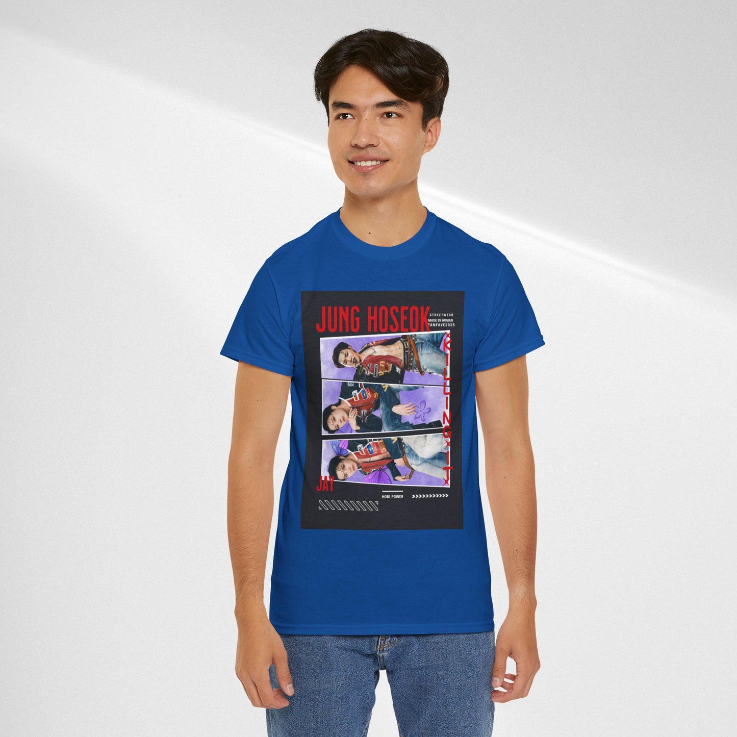 Jung Hoseok Photo Collage Tee — Retro K-Pop Fan Shirt