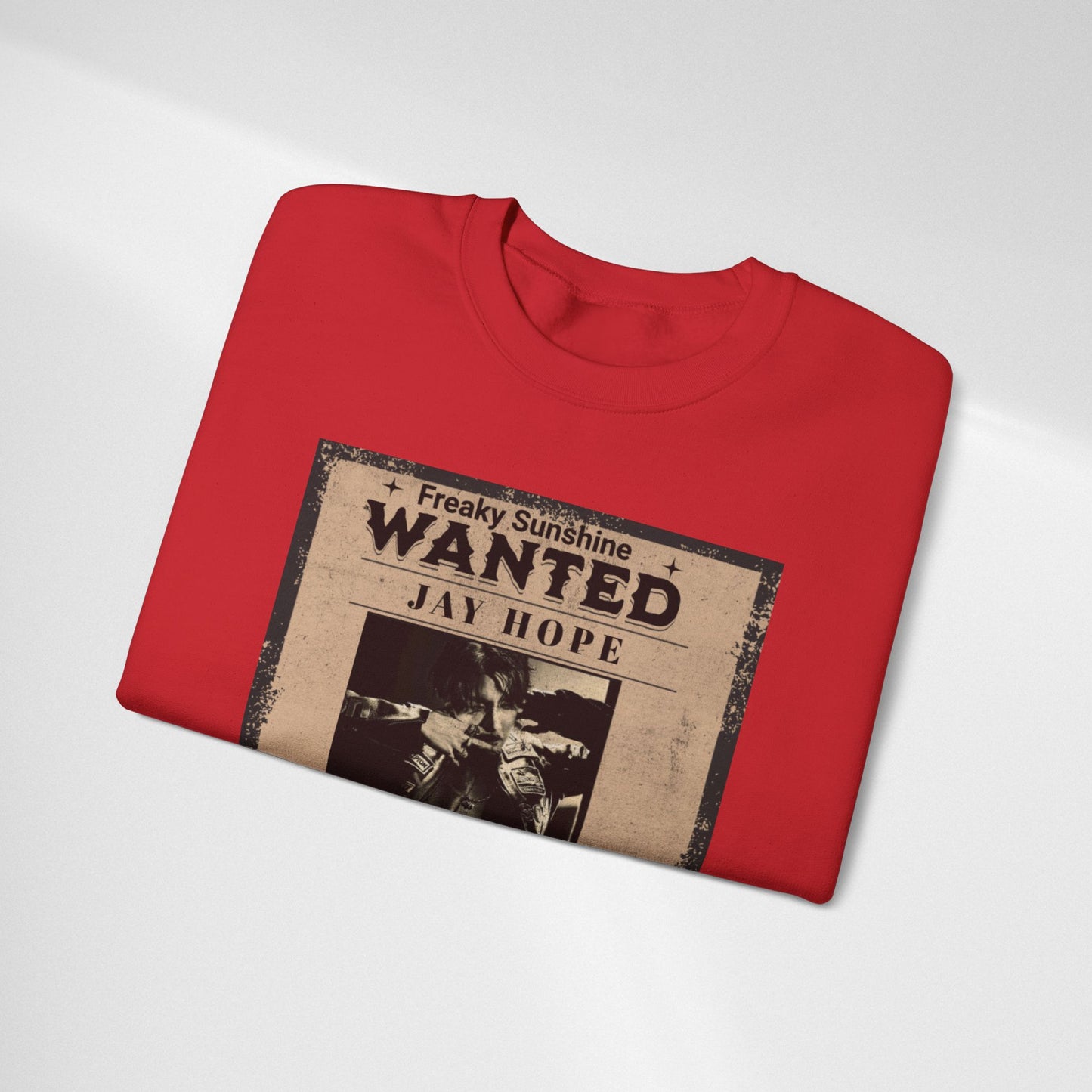 Wanted 'Jay Hope' Vintage Poster Sweatshirt – Retro Western Graphic Crewneck