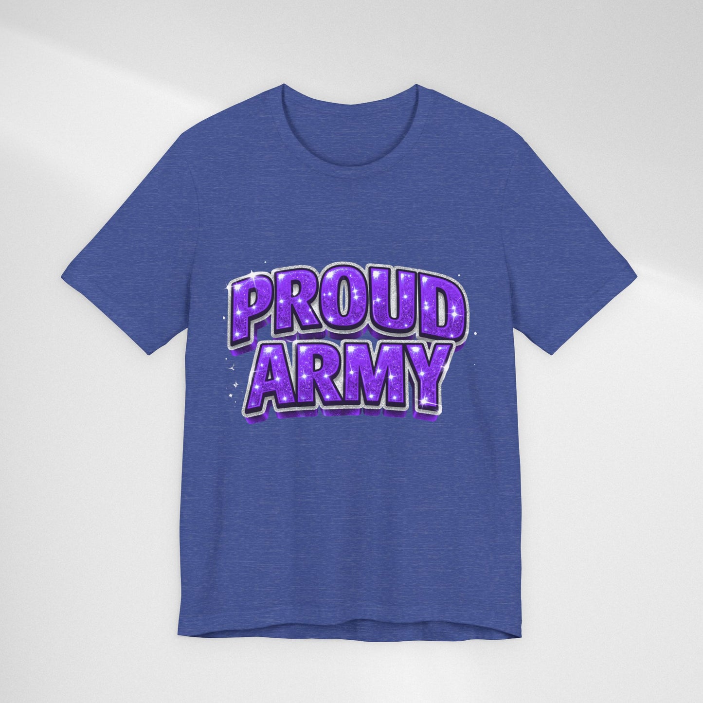 Proud Army T-Shirt — Bold Purple BTS Support Tee