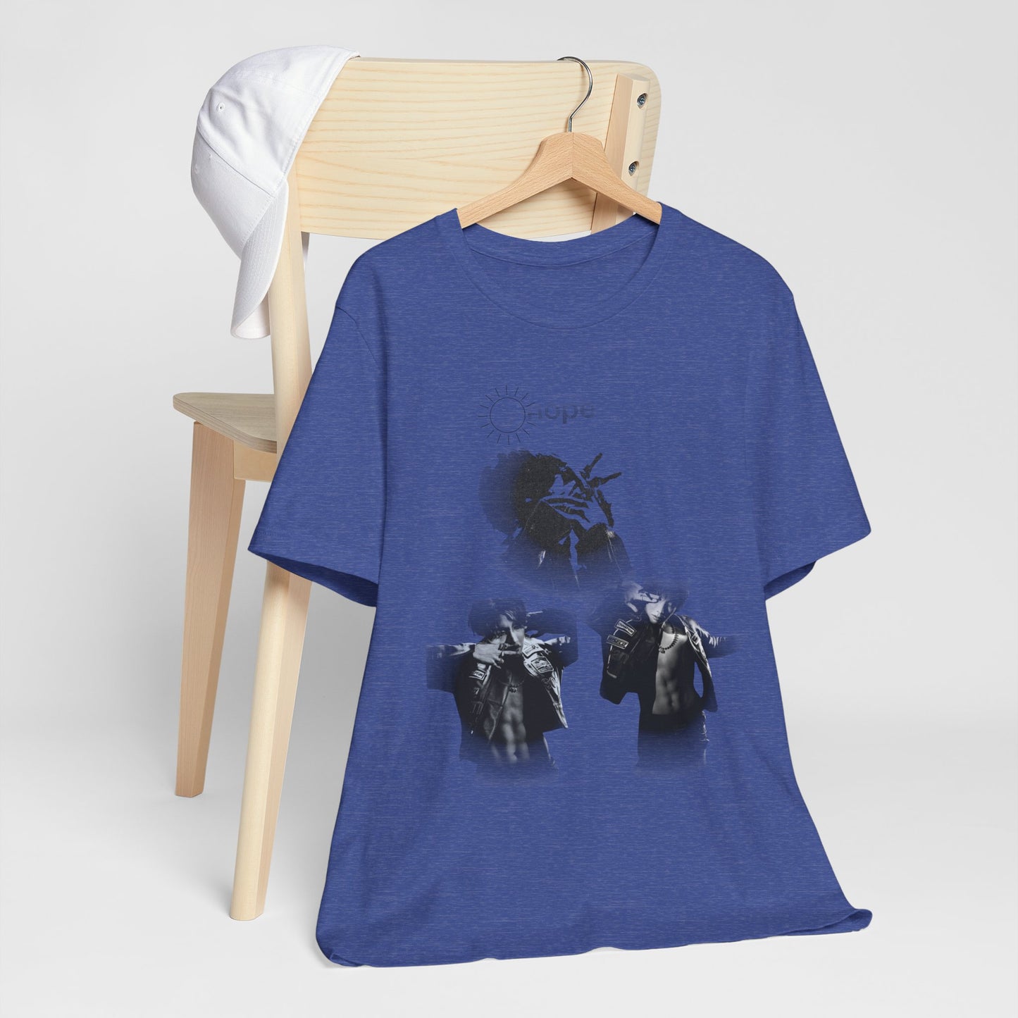 J hope Graphic Tee — Moody Monochrome Portraits