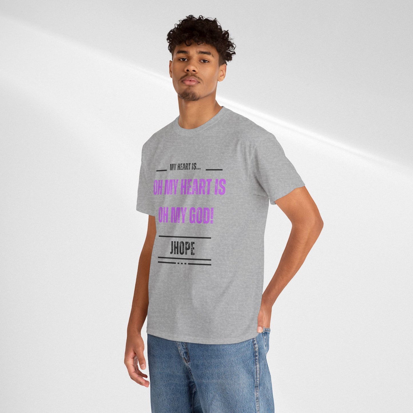 Graphic Tee — "Oh My Heart Is Oh My God!" J-Hope Fan Shirt