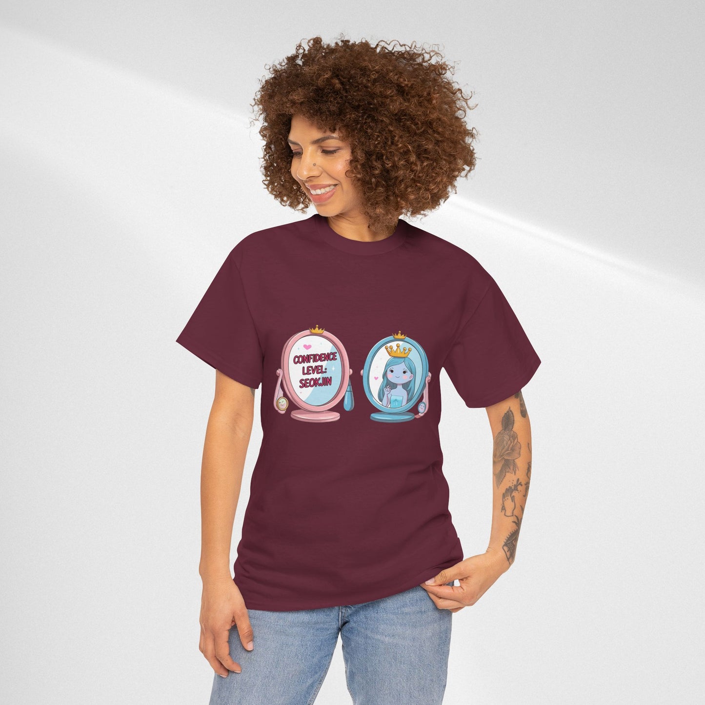 BTS Jin Confidence Level T-Shirt — Seokjin Fan Tee