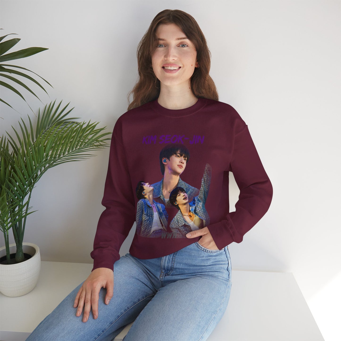 JIN Photo Collage Crewneck Sweatshirt